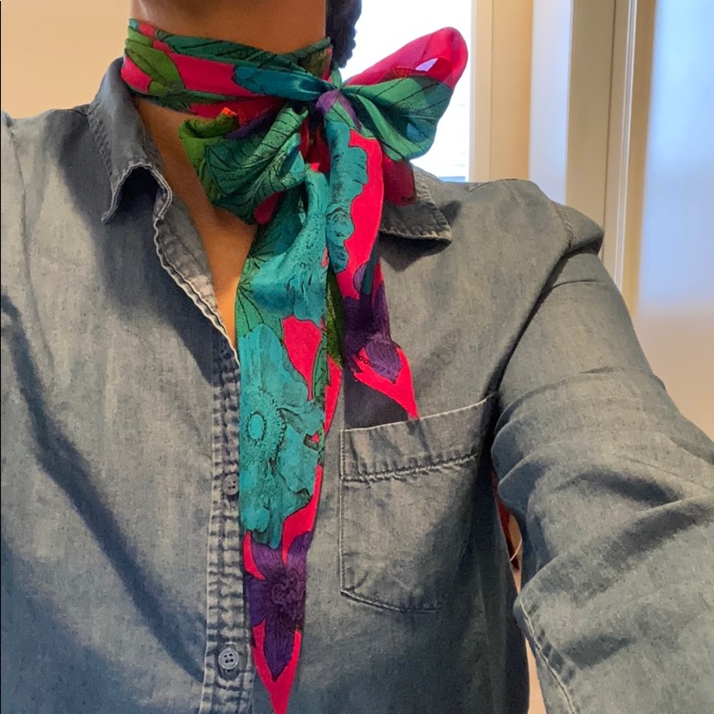 Vintage Liz Claiborne silk scarf